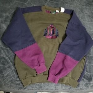 Vintage Izod embroidered sweater with pockets